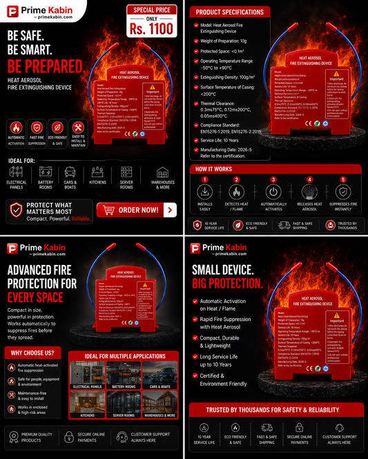 Automatic Heat Aerosol Fire Extinguishing Device.