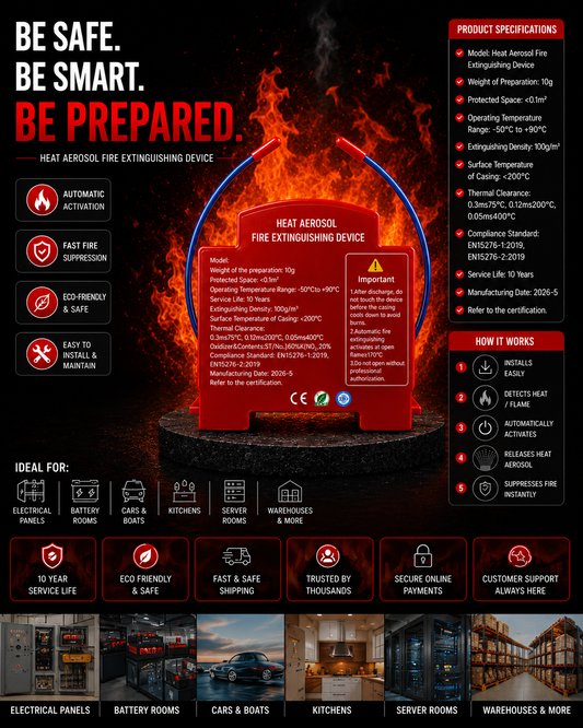 Automatic Heat Aerosol Fire Extinguishing Device.
