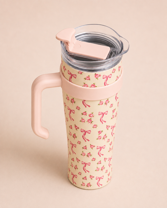 Rosé Ribbon Tumbler – 1200ml