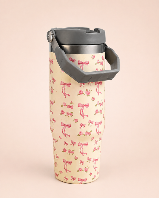 Rosé Ribbon Tumbler – 1000ml
