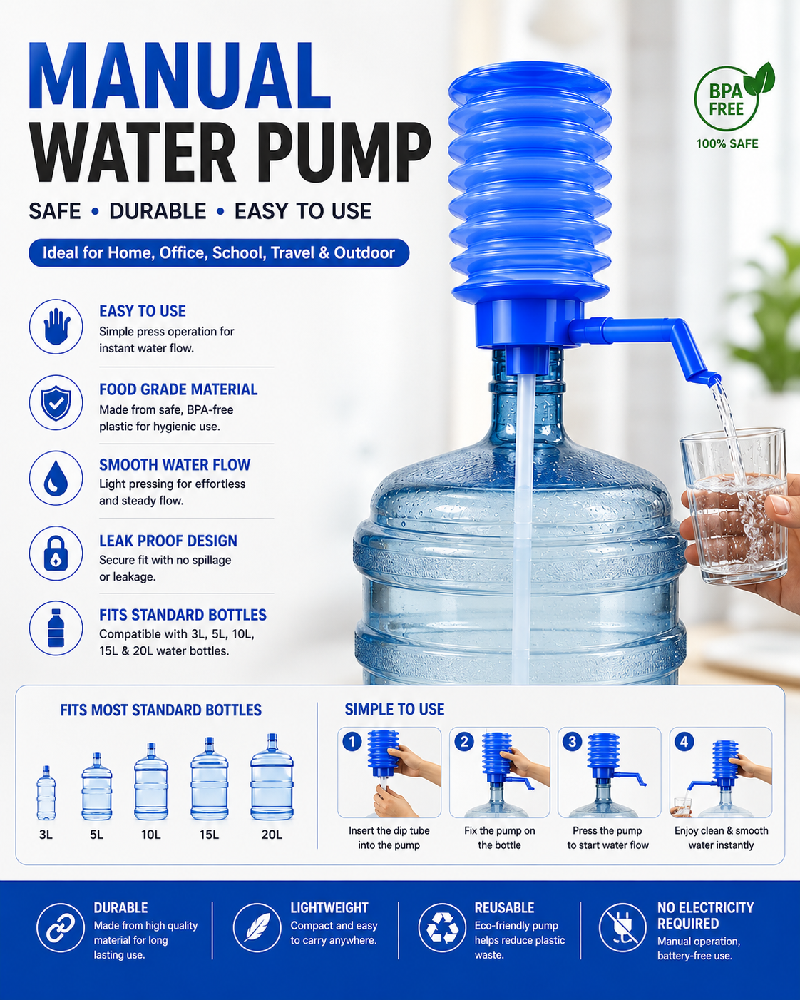 Manual Water Dispenser Pump