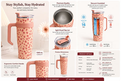 HeartBliss Tumbler – 1200ml