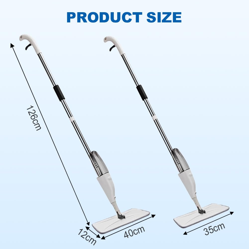 360° Rotating 2 in 1 Spray Mop – Wet & Dry Flat Floor Cleaning Mop