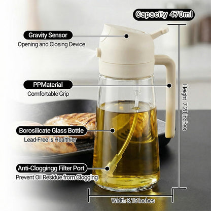 2 in 1 Oil Spray Bottle – 500ML.