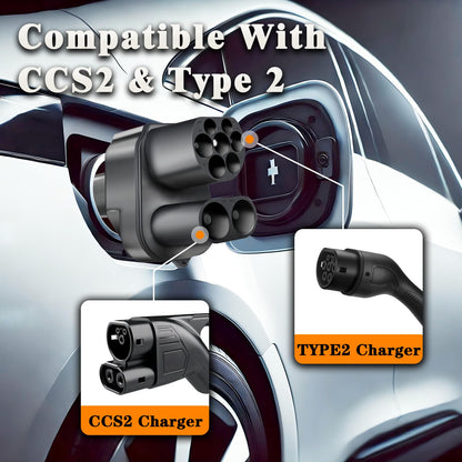 CCS2 to Tesla Adapter, 300A 1000V AC/DC CCS2 to Tesla Charging Adapter.